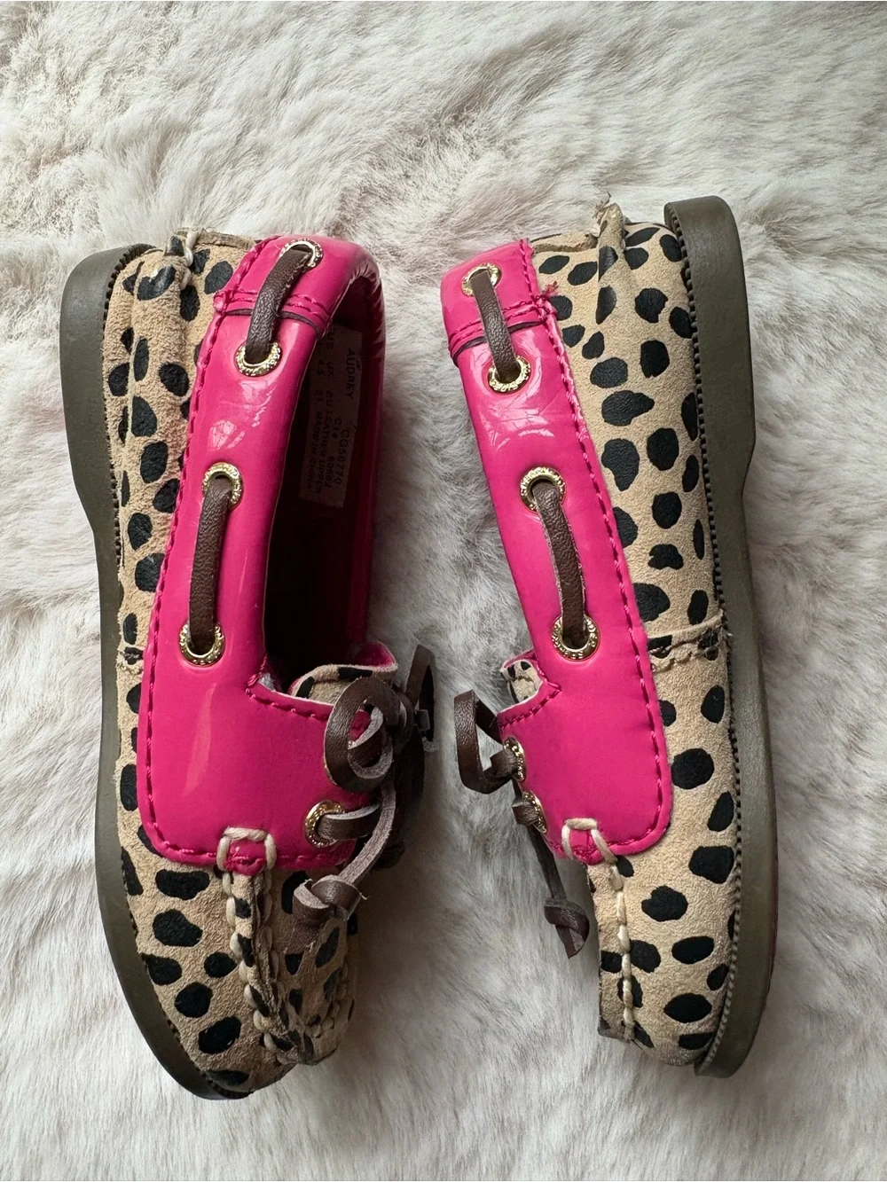 Sperry Top Siders Boat Shoe Leopard and Pink